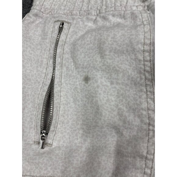 Athleta Pants Womens 4 Beige Cabo Linen Jogger Elastic Waist Zip Pockets Casual - Picture 7 of 9
